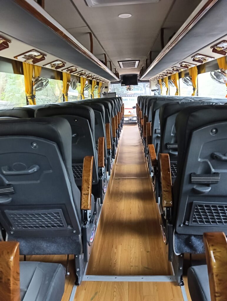Sehgal travels luxury bus interior