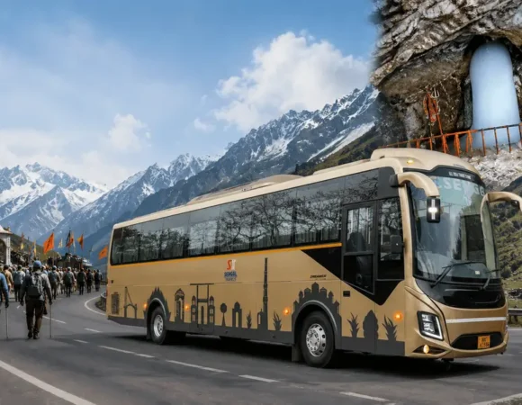 Why a Luxury Bus on Rent Is the Best Choice for Your Delhi to Amarnath Yatra