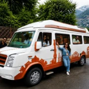 Tempo Traveller With Tourist