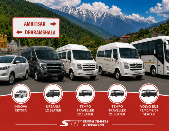 What Is the Best Vehicle Hire Option for an Amritsar to Dharamshala Trip